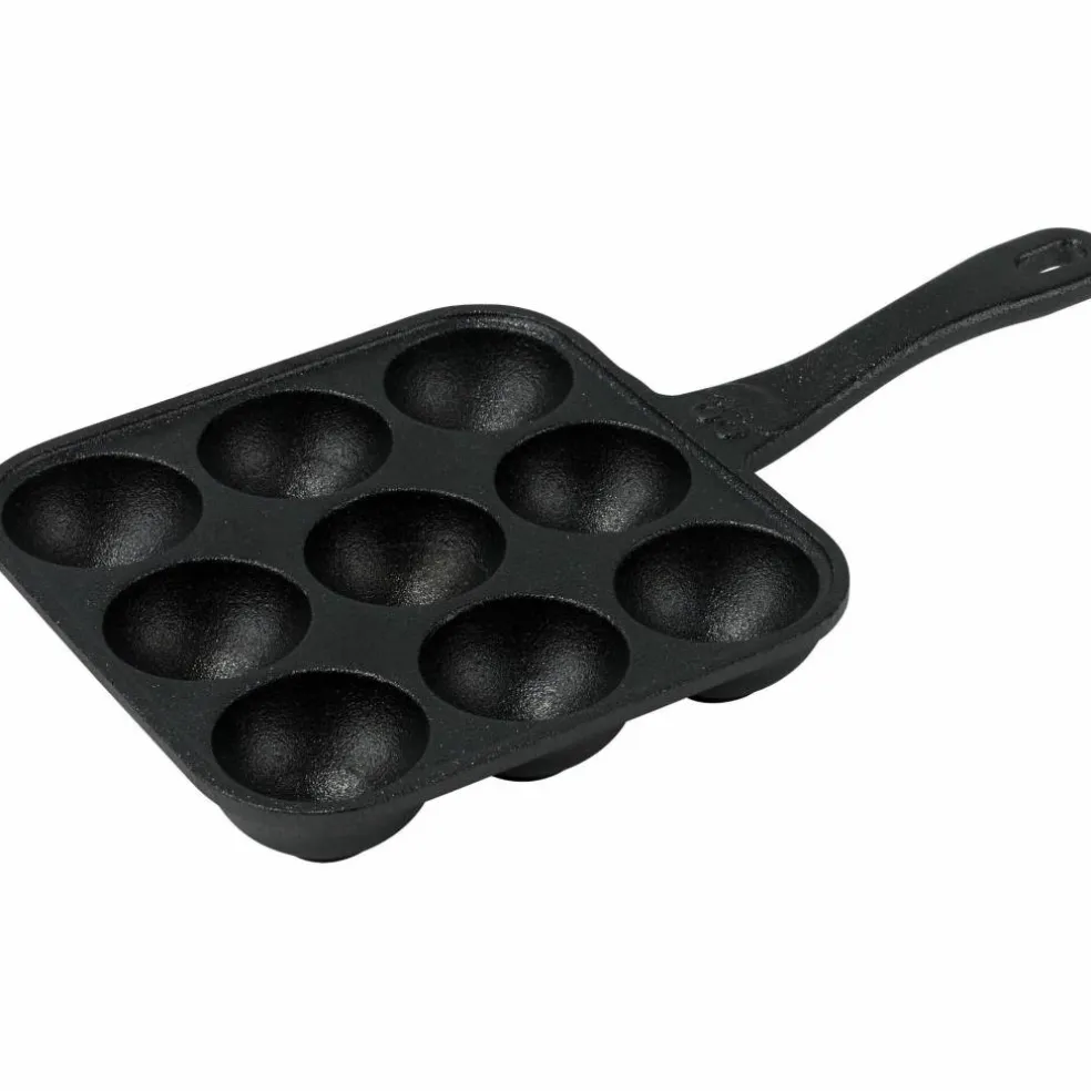 Munkpanna 9 Hål Gjutjärn