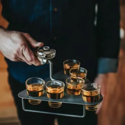 Mura murslev med ringklocka + 6 shotglas