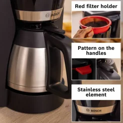 MyMoment kaffebryggare med termosflaska, svart