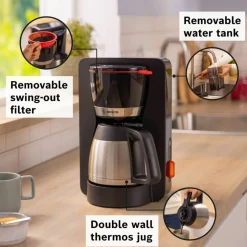 MyMoment kaffebryggare med termosflaska, svart