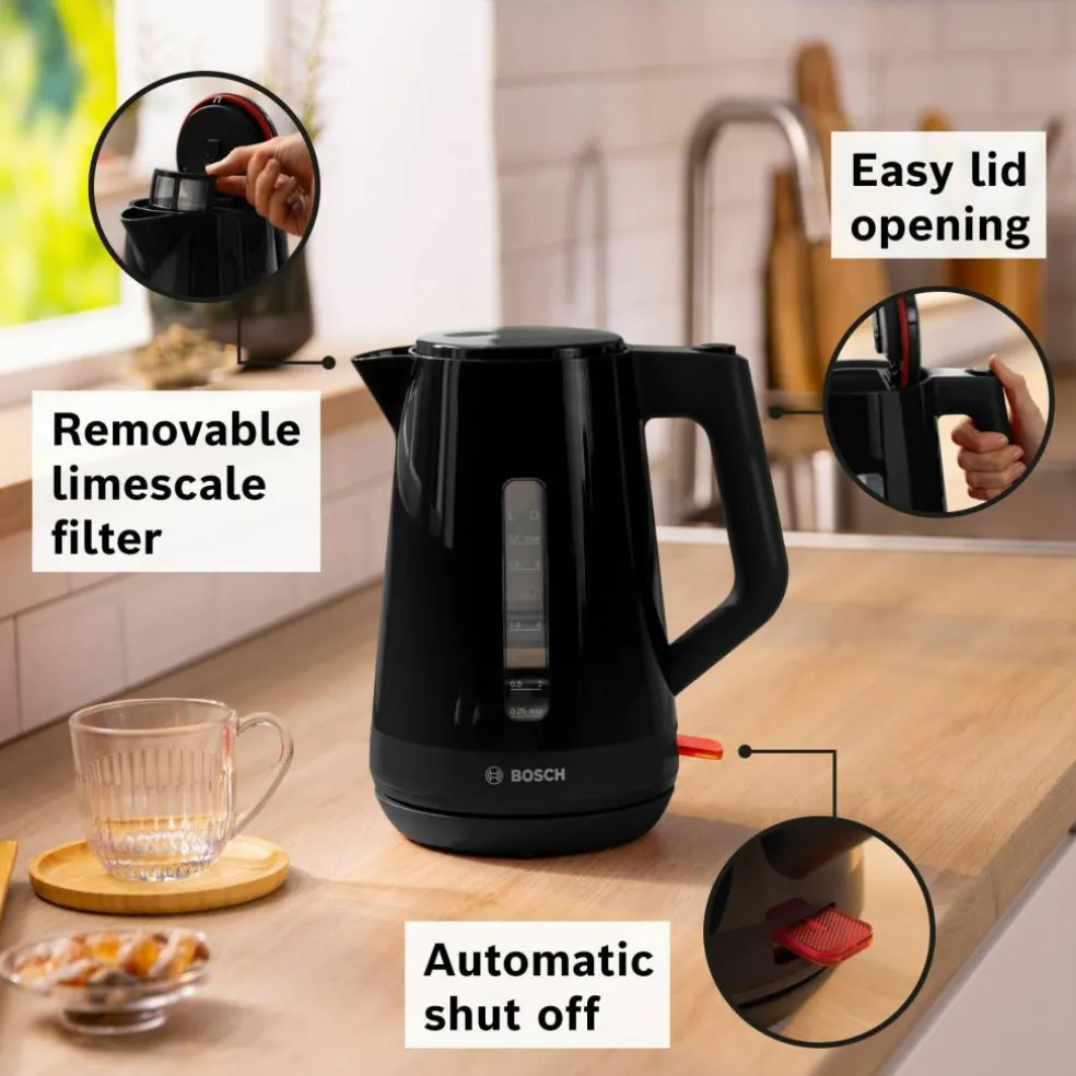 MyMoment vattenkokare 1,7 liter, svart