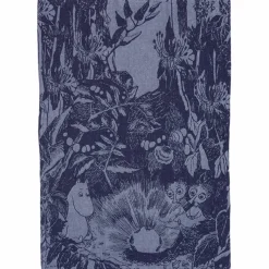 Mystikens skog kökshandduk 45 × 65 cm, blå