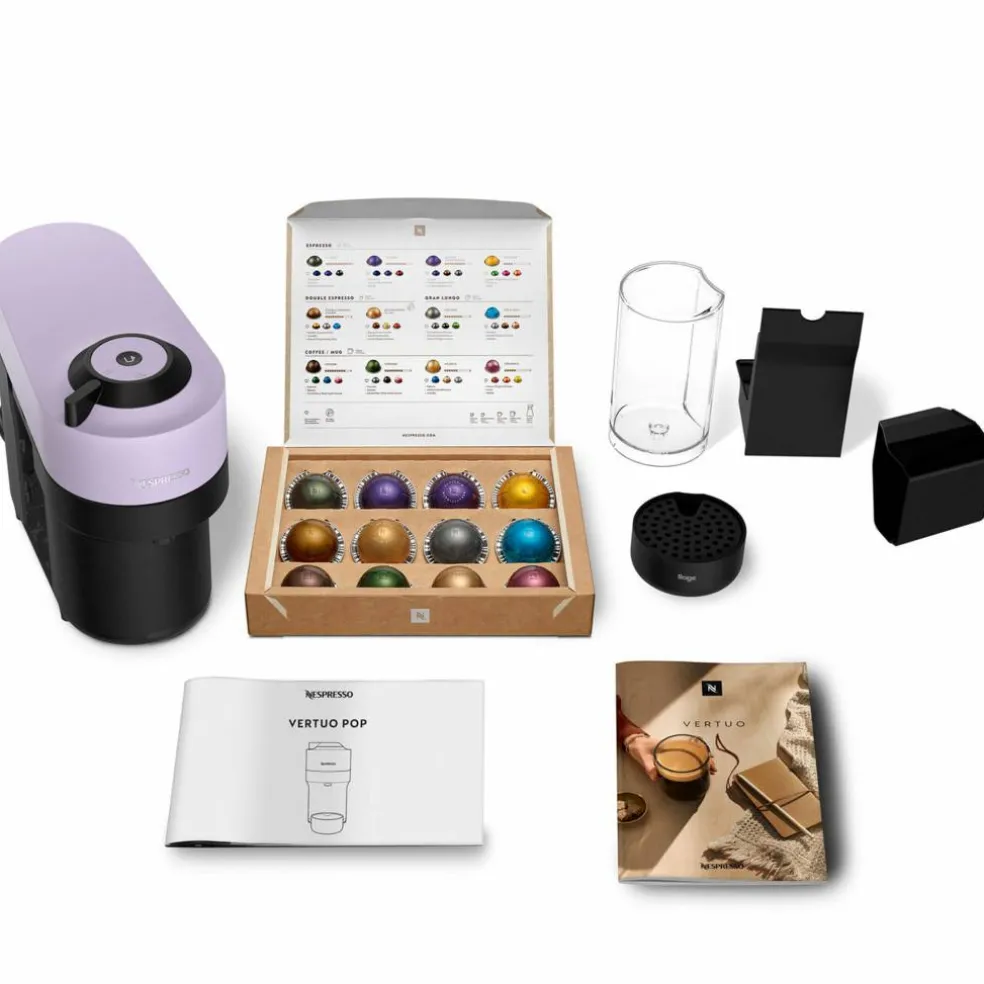 Nespresso by SNV 120 Vertuo Pop kapselmaskin, vit