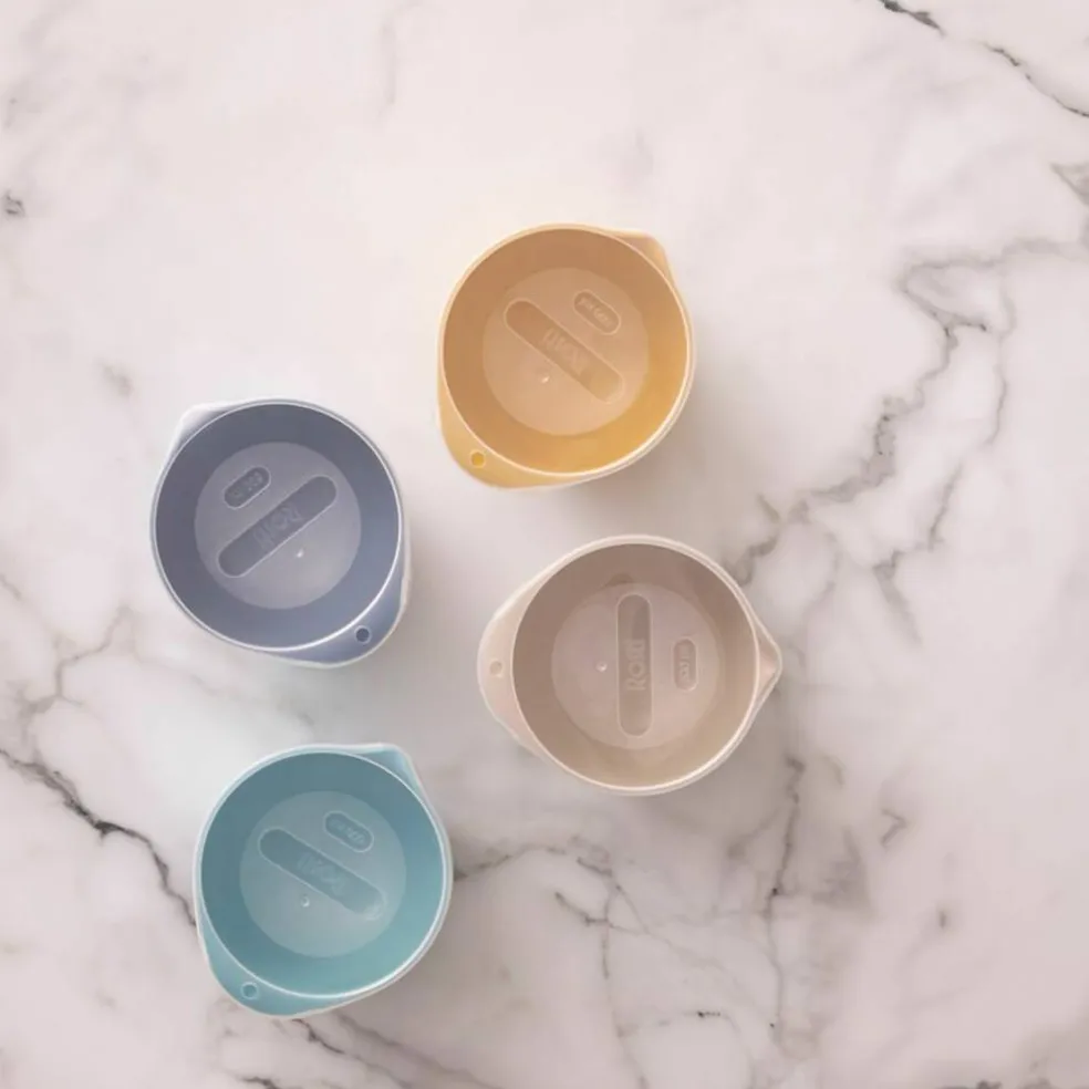 NEW Margrethe skålset 8 delar 0,5 liter, brun/gul/blå