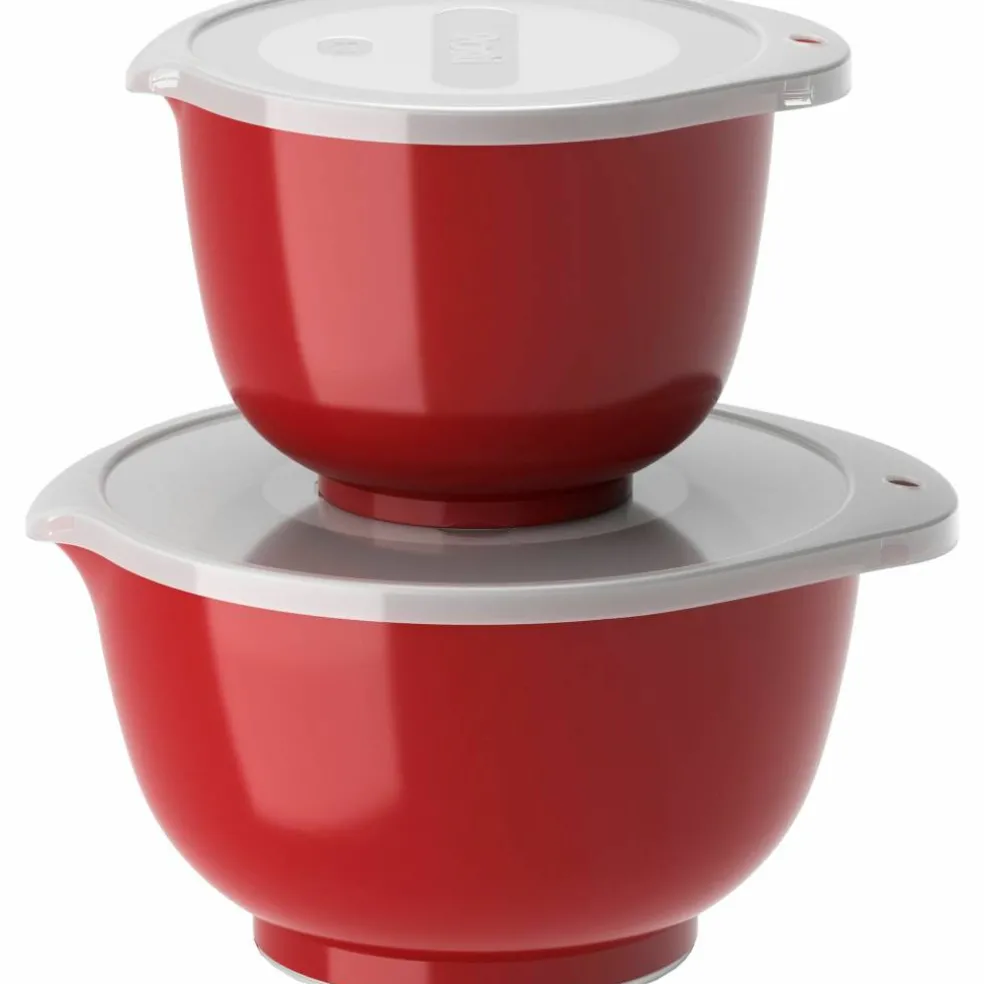 NEW Margrethe skålset 1,5 + 3 liter, red