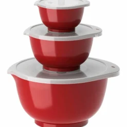 NEW Margrethe skålset 0,25 + 0,75 + 3 liter, red