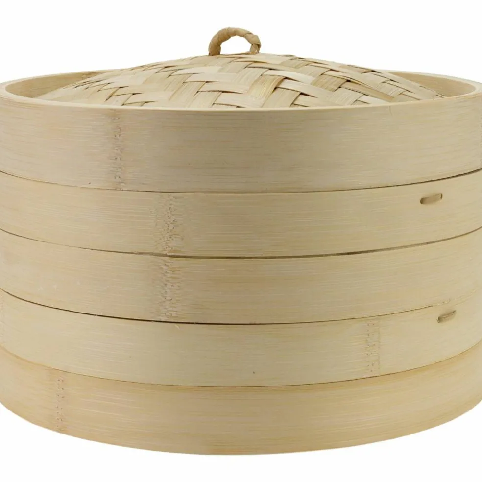 Ångkokare bambu 20 cm, 2 lager med lock