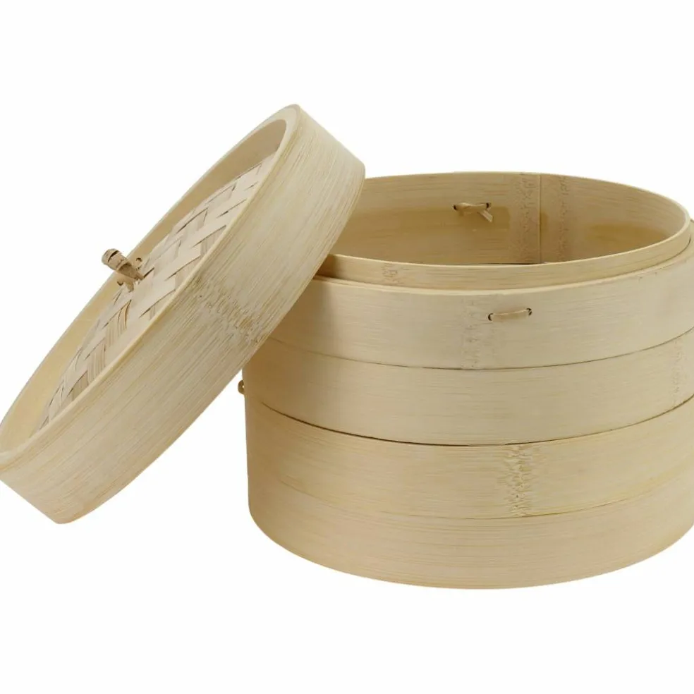 Ångkokare bambu 20 cm, 2 lager med lock