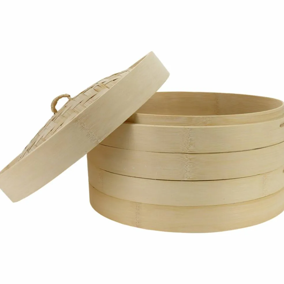 Ångkokare bambu 20 cm, 2 lager med lock
