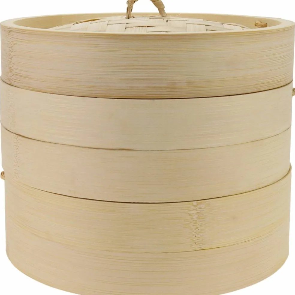 Ångkokare bambu 20 cm, 2 lager med lock