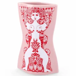 Nina vas 16,5 cm, rosa/röd