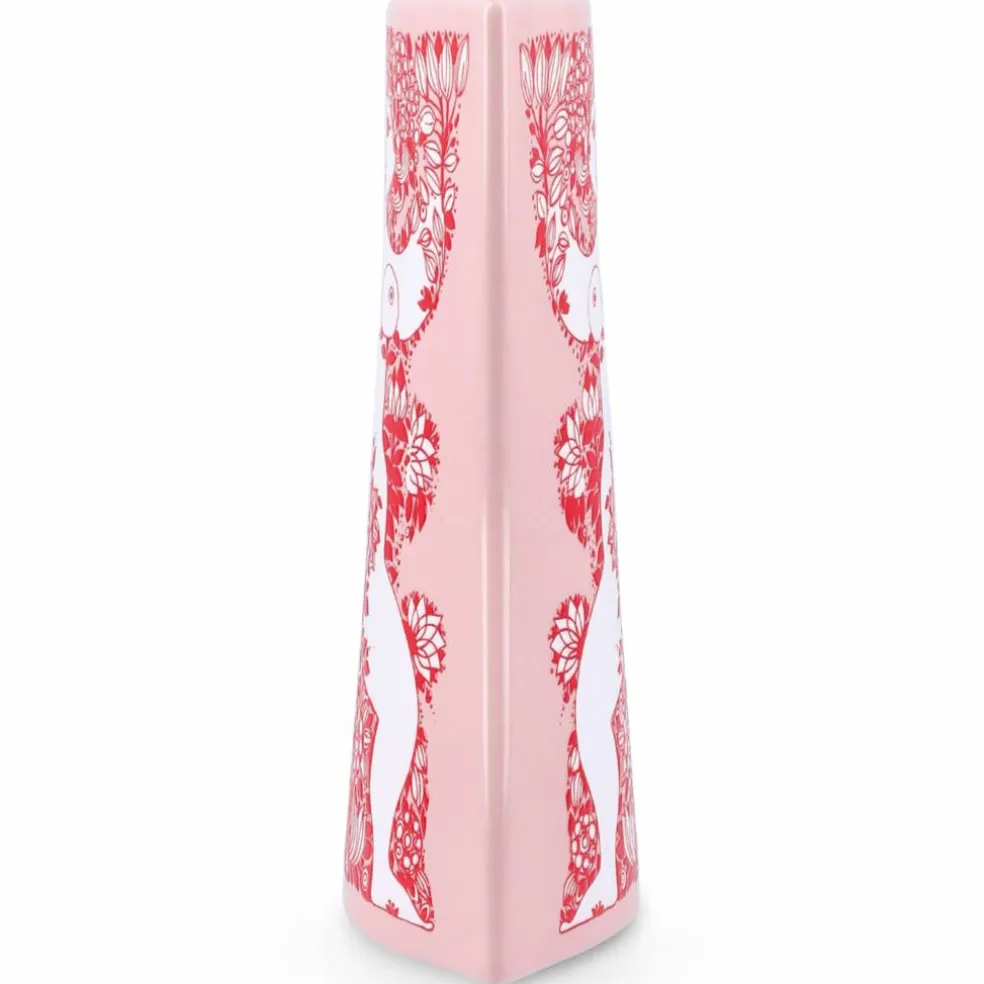 Nina vas 16,5 cm, rosa/röd
