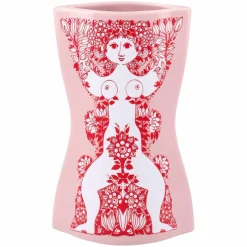 Nina vas 16,5 cm, rosa/röd