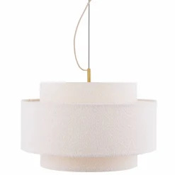 Noah Bouclé pendellampa 50 cm, vit