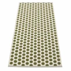 Noa matta 70 cm x 150 cm, dark olive/vanilla
