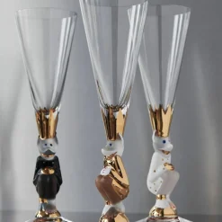 Nobel The Sparkling devil champagneglas 19 cl., Mörkgrå