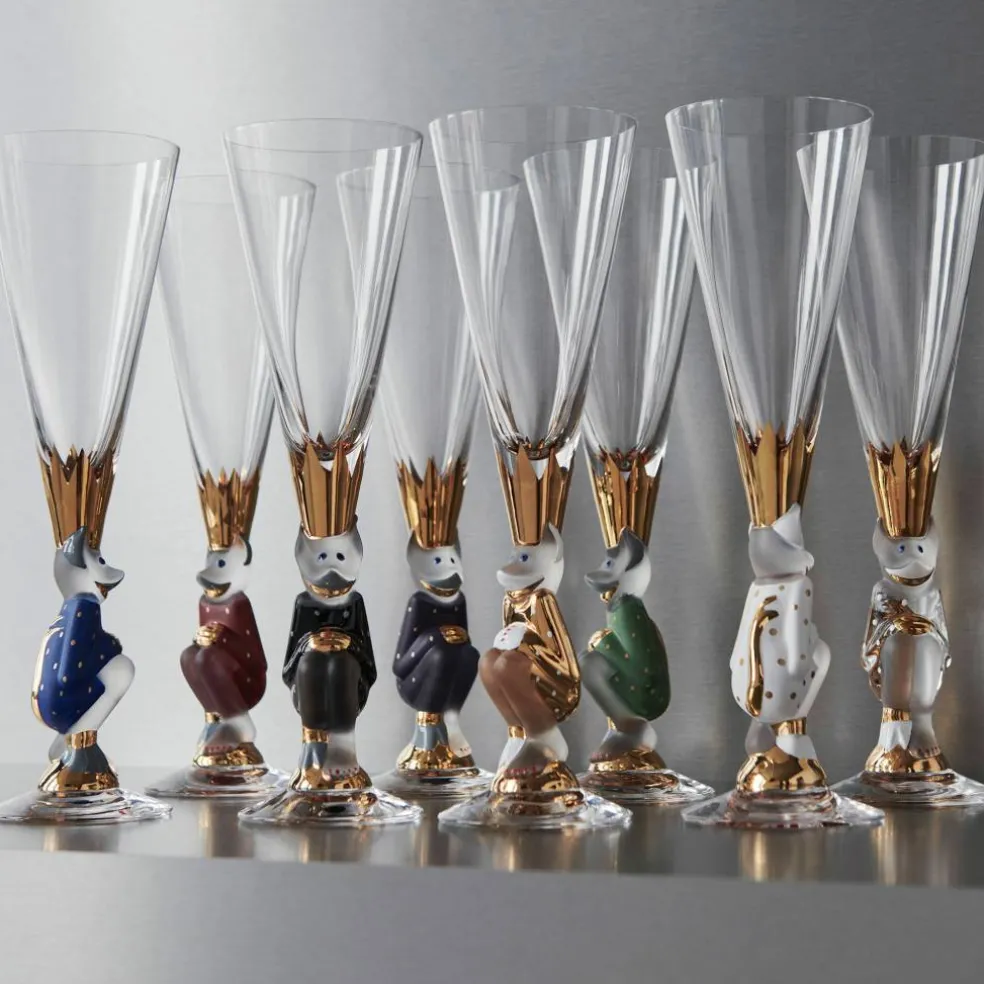 Nobel The Sparkling devil champagneglas 19 cl., Mörkgrå