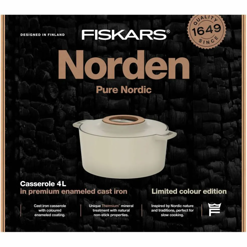 Norden gjutjärnsgryta 4 liter, björk