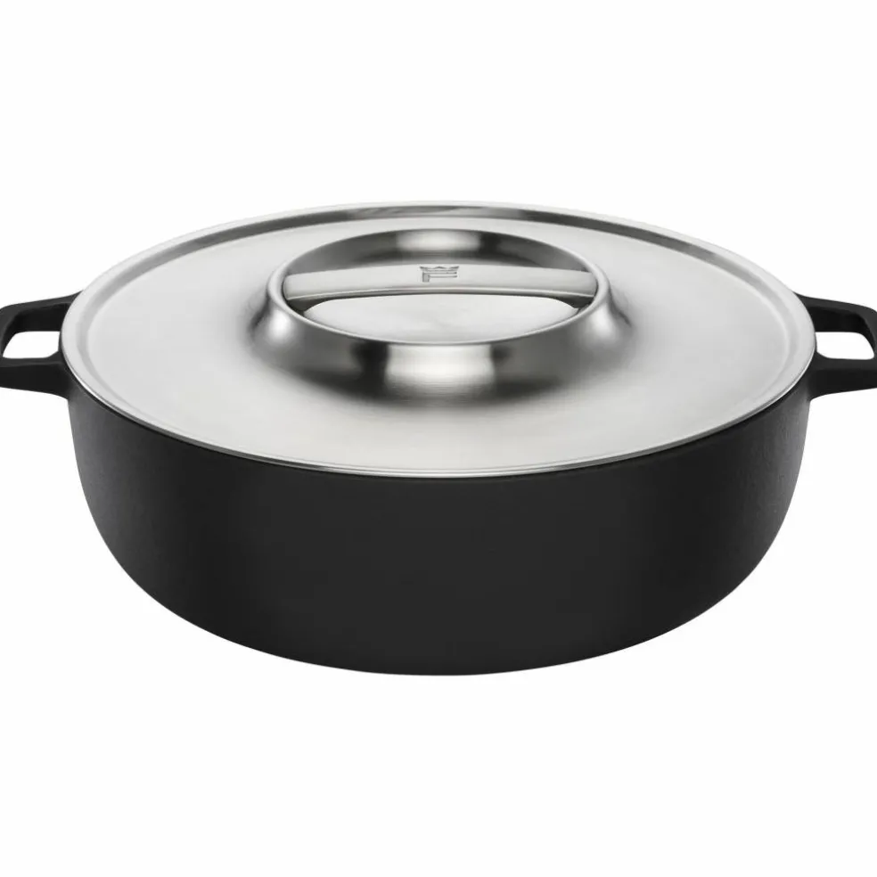 Norden Grill Chef gjutjärnsgryta med lock 30 cm
