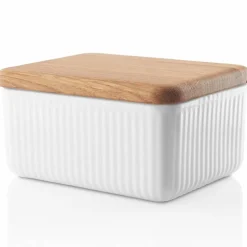 Nova smörburk med lock, vit