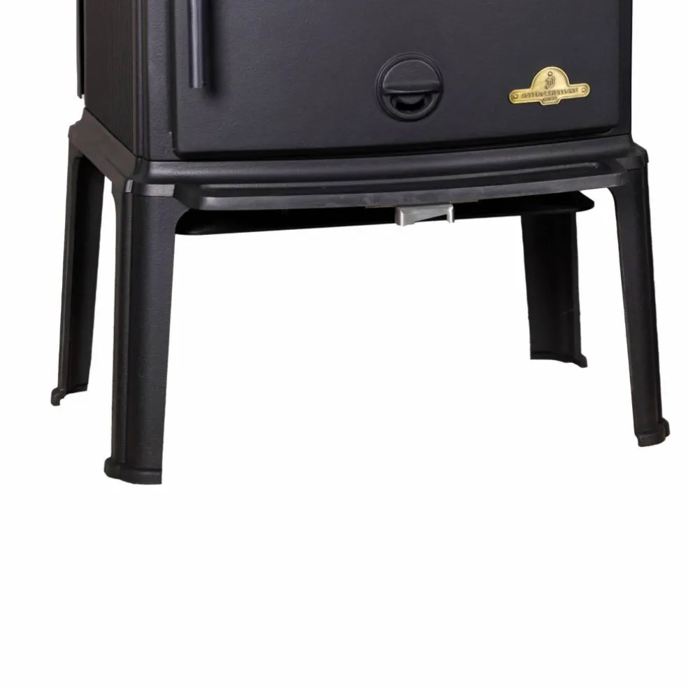 Oden 6300 kamin med kokplatta, svart