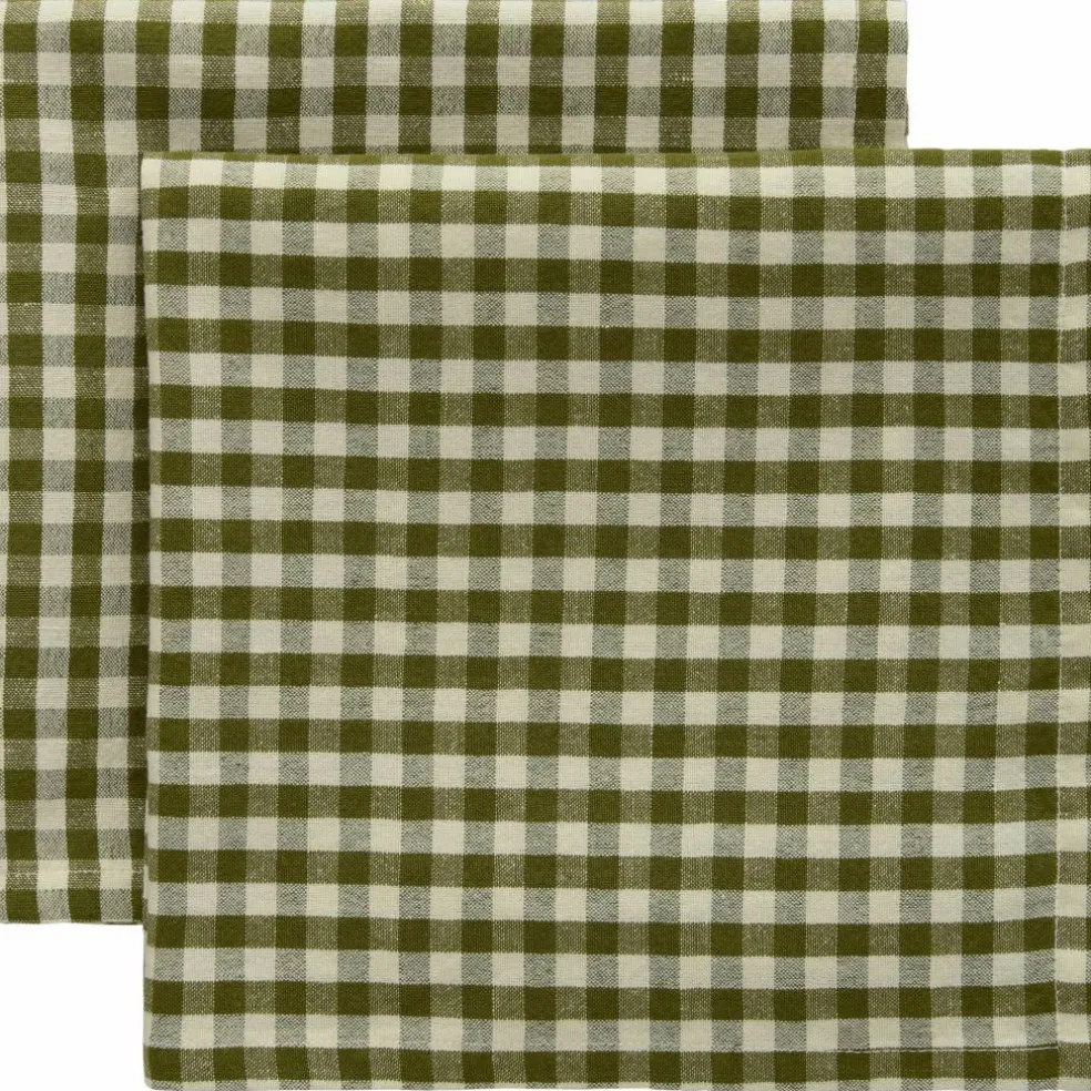 Oliva servett 45×45 cm 2-pack, grön