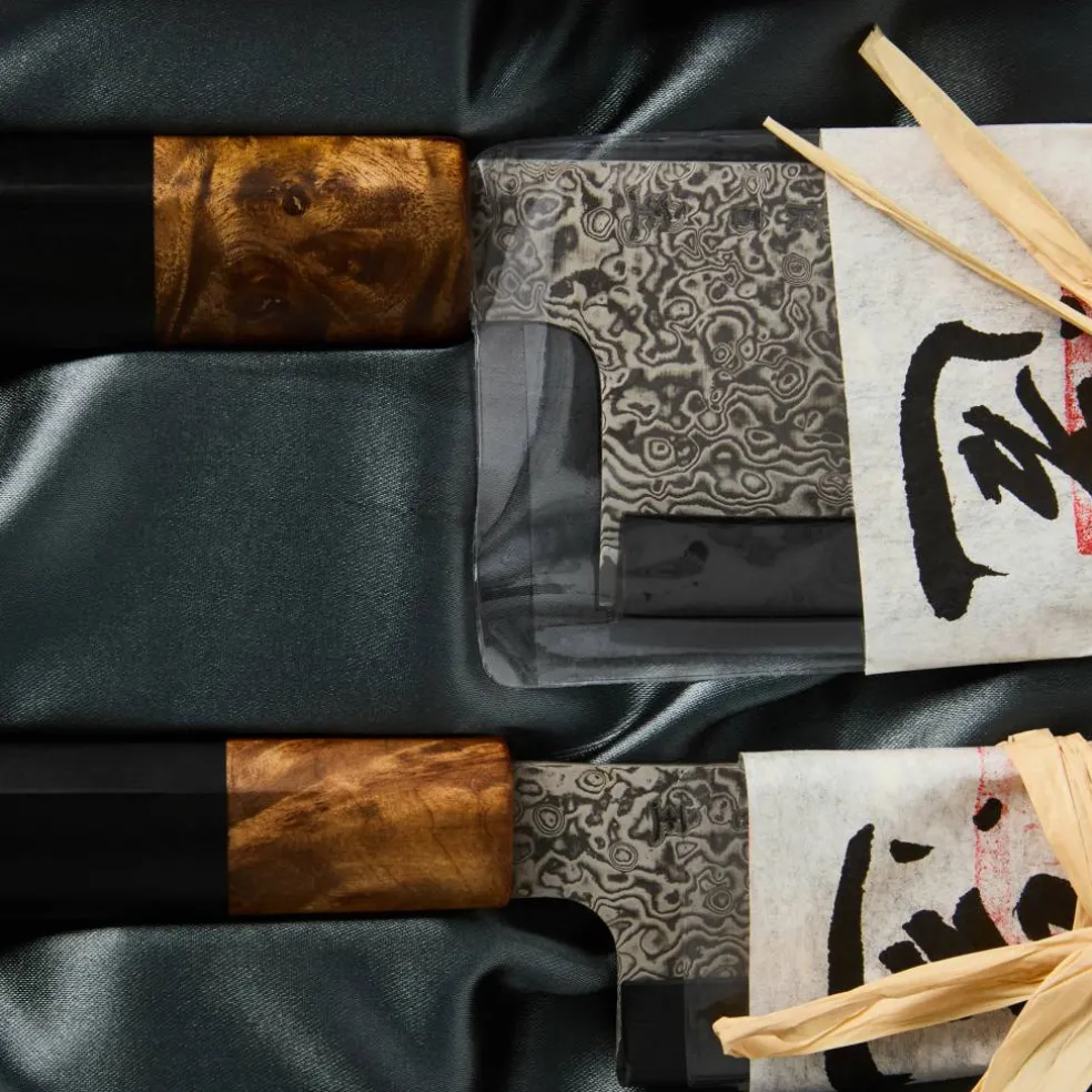 OMO bunka petty skalkniv 12 cm + kockkniv 21 cm