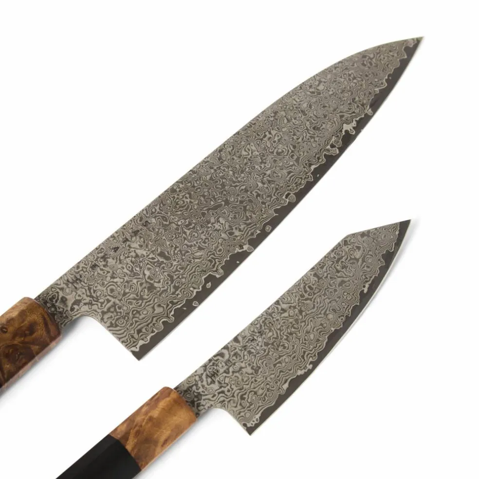 OMO bunka petty skalkniv 12 cm + kockkniv 21 cm