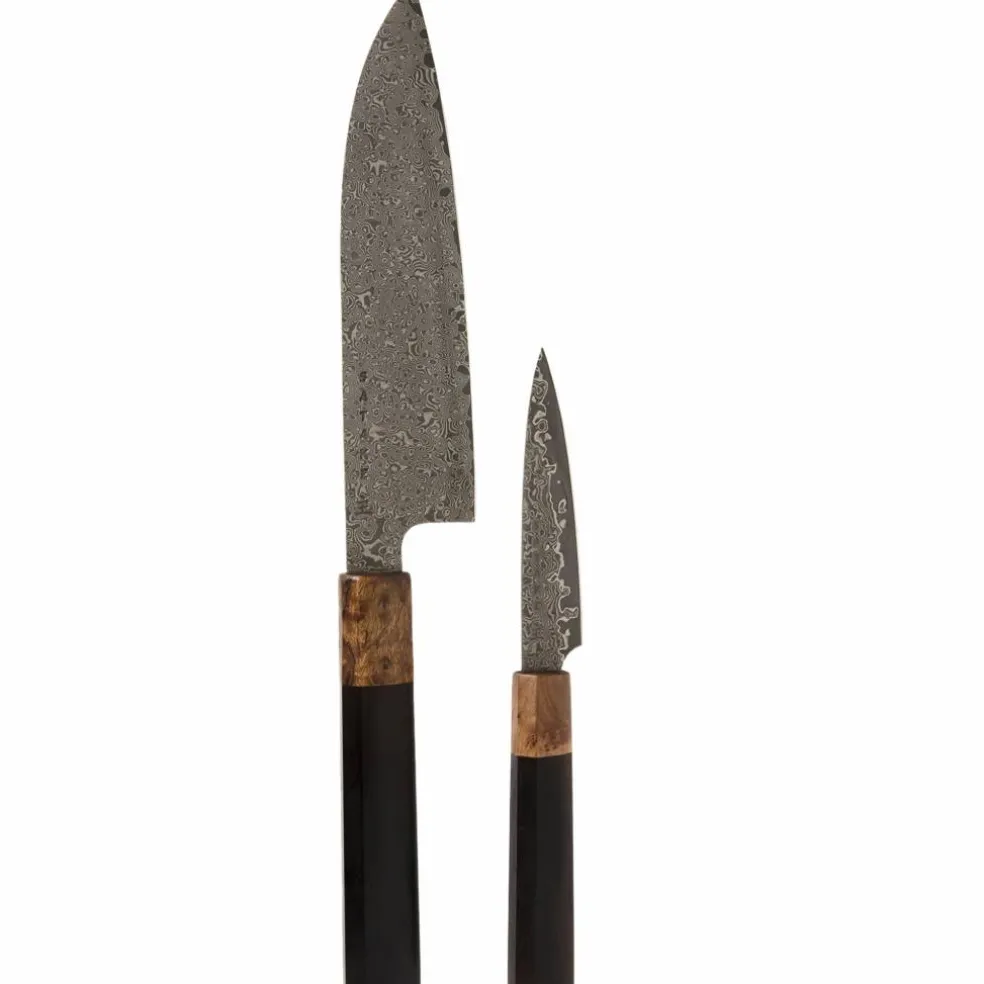 OMO bunka petty skalkniv 9 cm + santokukniv 17 cm