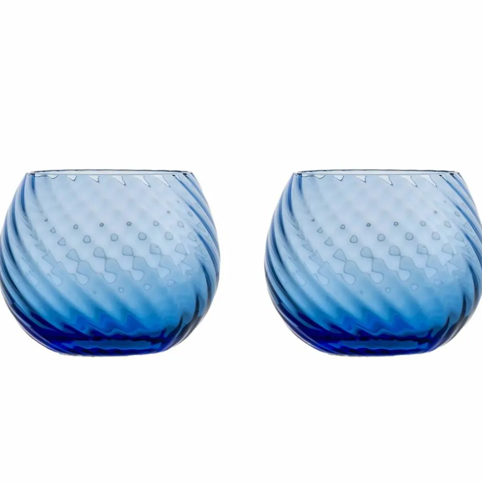 Opacity vattenglas 2-pack, blå