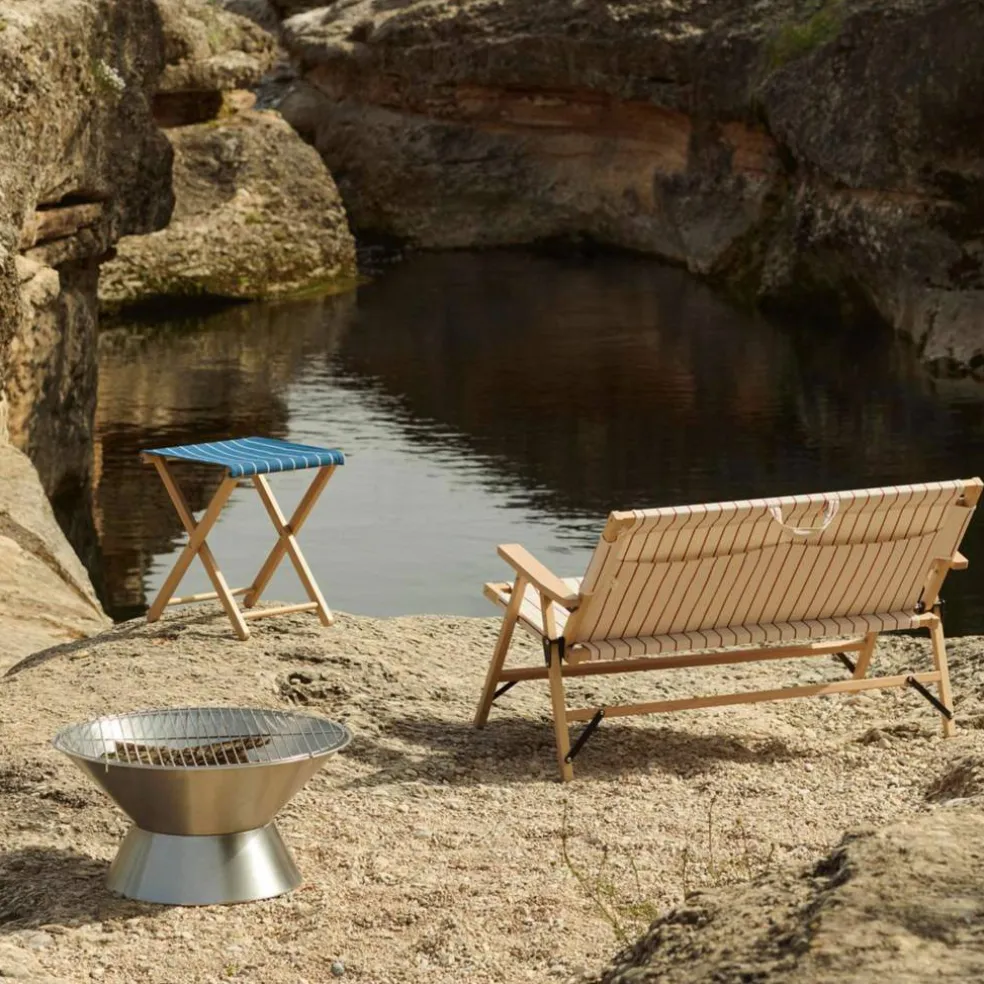 Outdoor Market eldfat i rostfritt stål