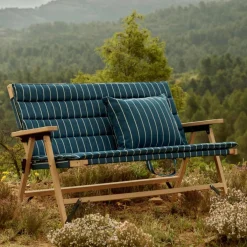 Outdoor Market kudde 45 × 35 centimeter, svart/beige