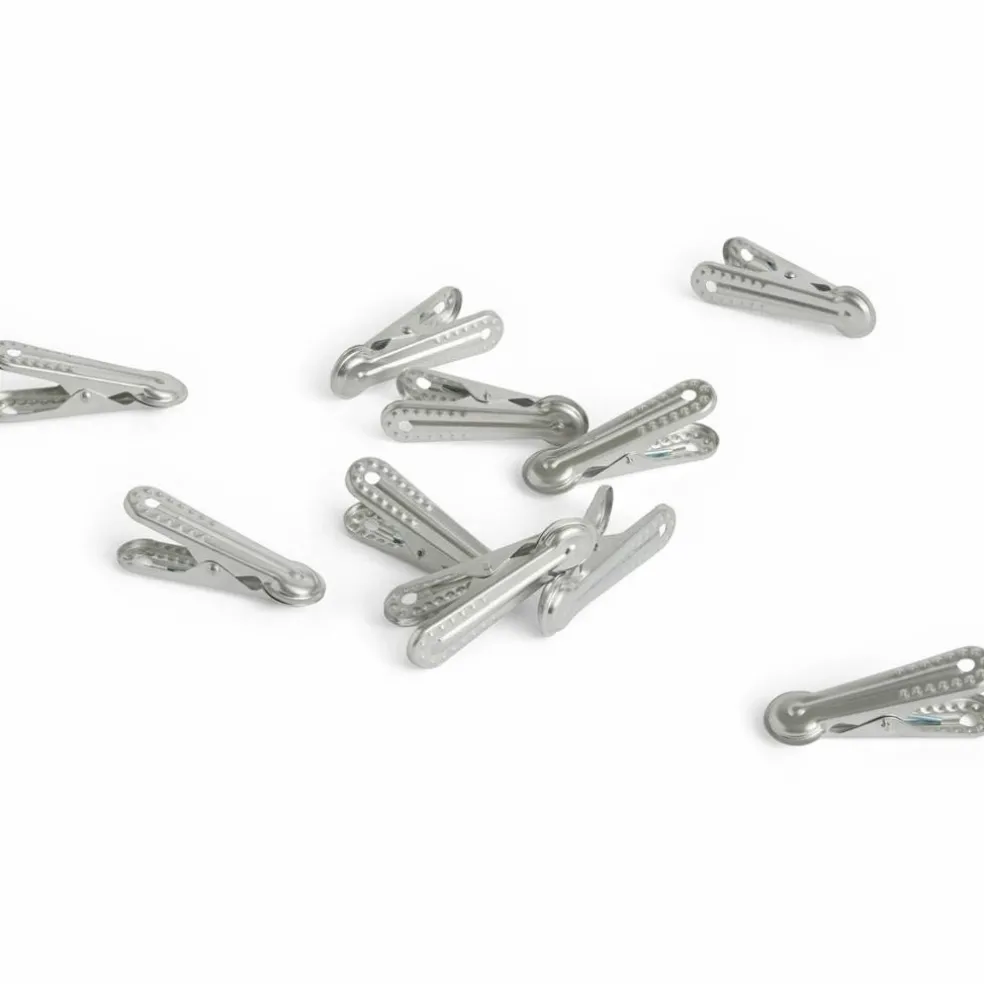 Outdoor Market multiklämma, 10-pack — silver