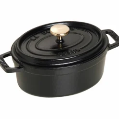 Oval Gryta Svart 15 cm 0,6 l