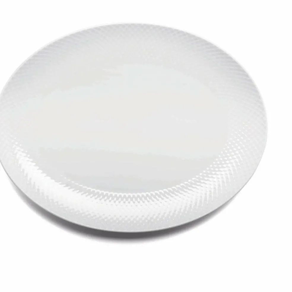 Oval serveringsfat 35x26,5 Vit