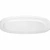 Ovalt serveringsfat 31 cm, vit