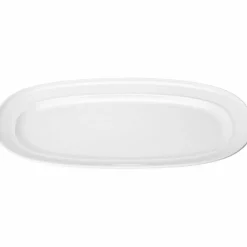 Ovalt serveringsfat 31 cm, vit