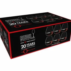 O Wine Tumbler Pinot Noir/Nebbiolo vinglas 6-pack 20-årsjubileum