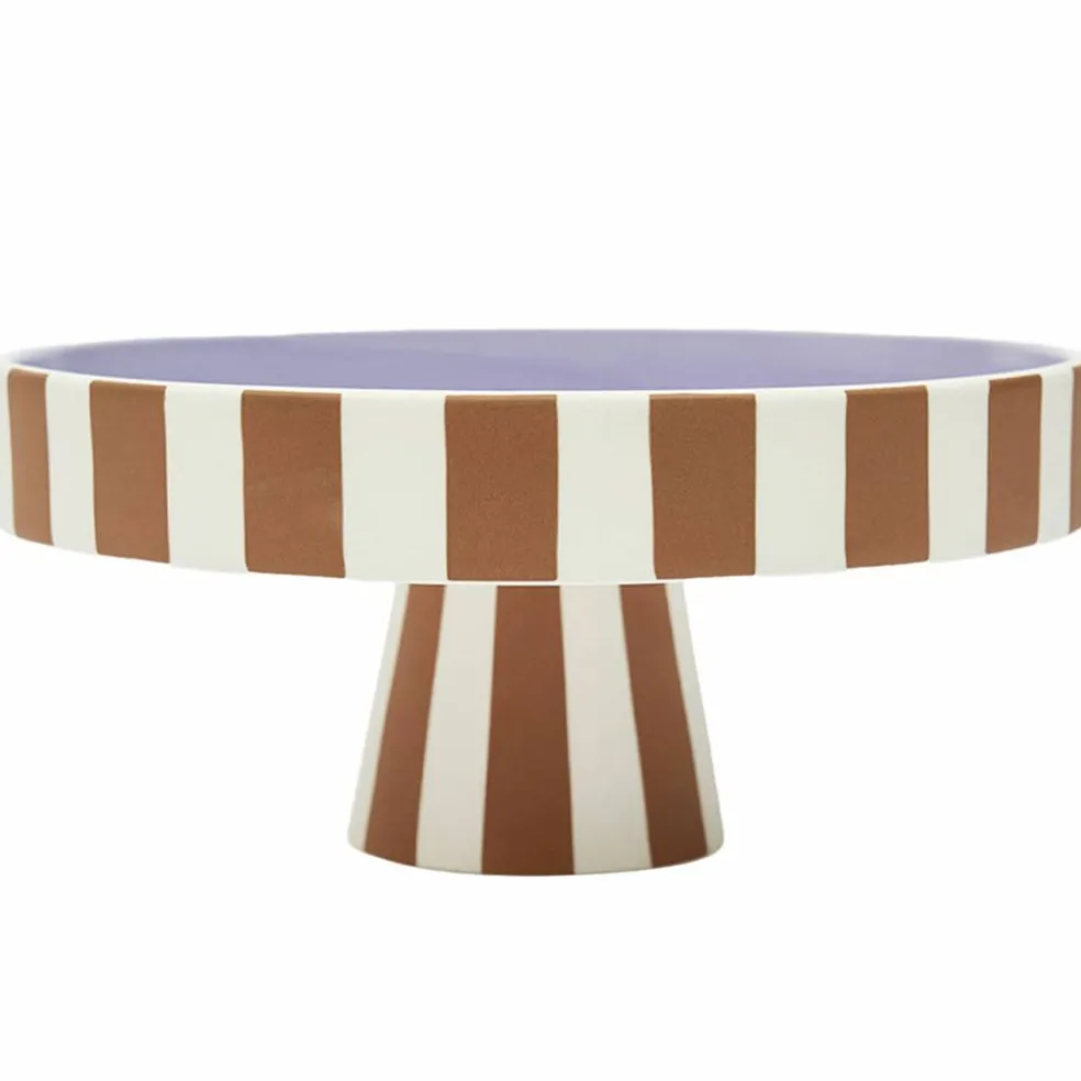 OYOY Toppu serveringsfat 27 cm, caramel/lavender