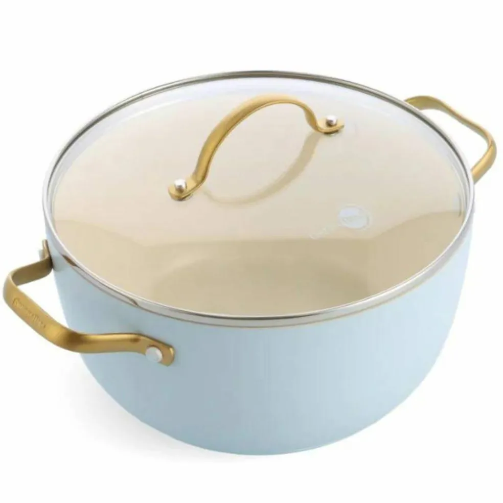 Padova grytset 6 delar, ljusblå
