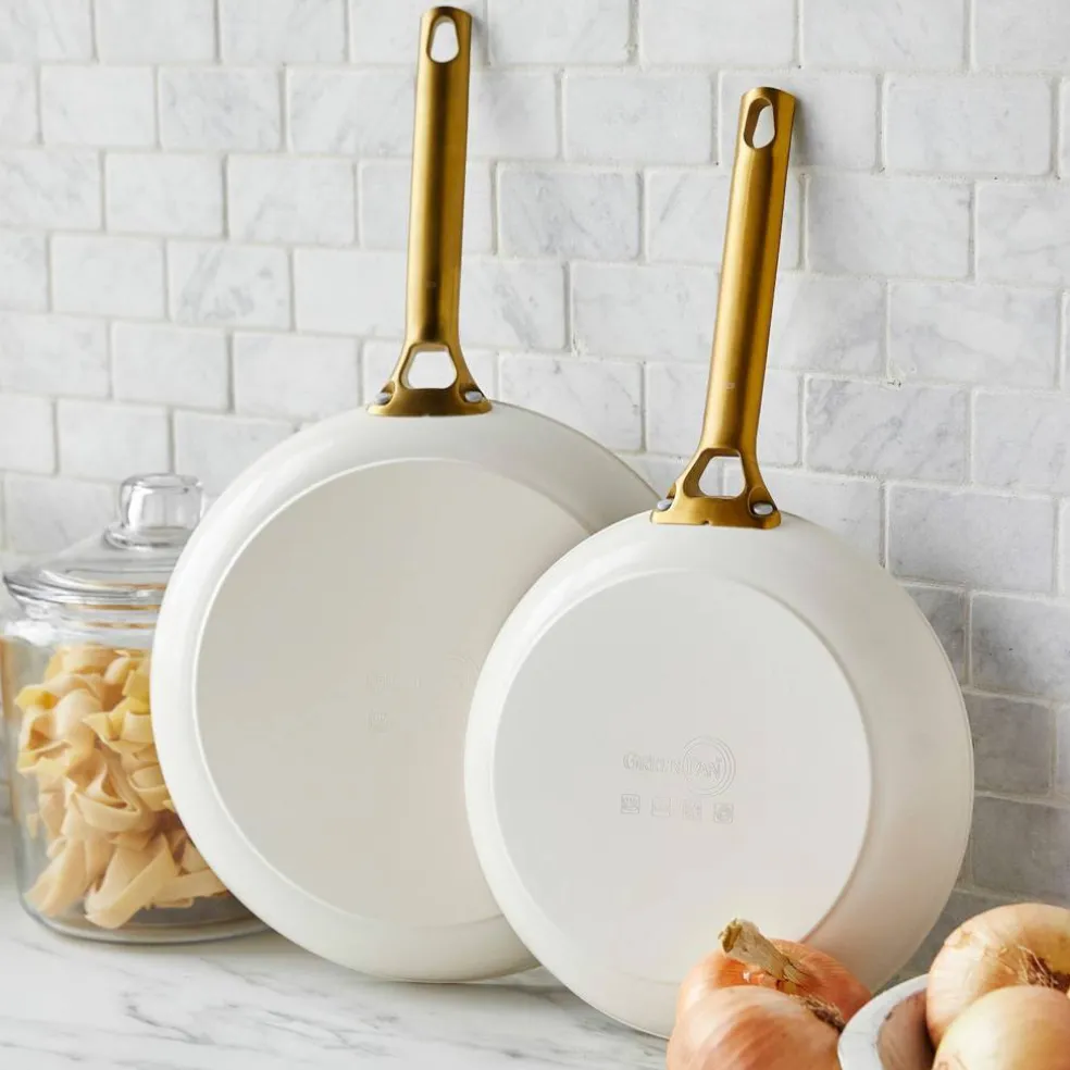 Padova stekpanneset 24 + 28 cm, cream