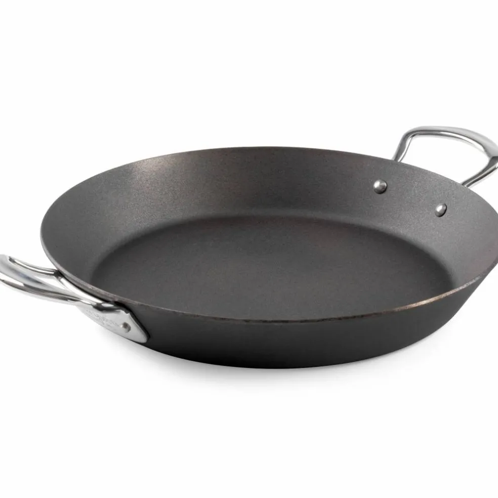 Paellapanna 30 cm, kolstål
