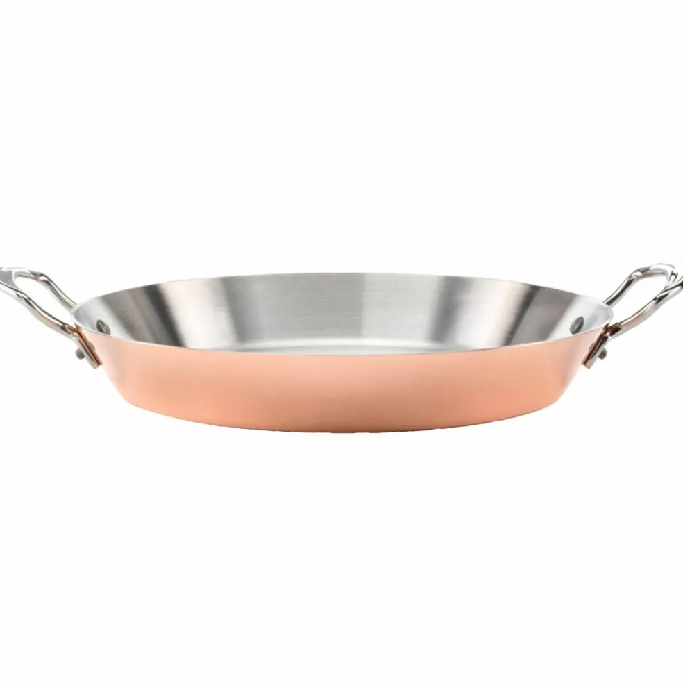 Paellapanna 30 cm, koppar