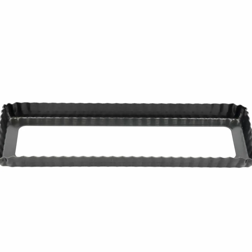 Pajform rektangulär 35×11 cm, mörkgrå