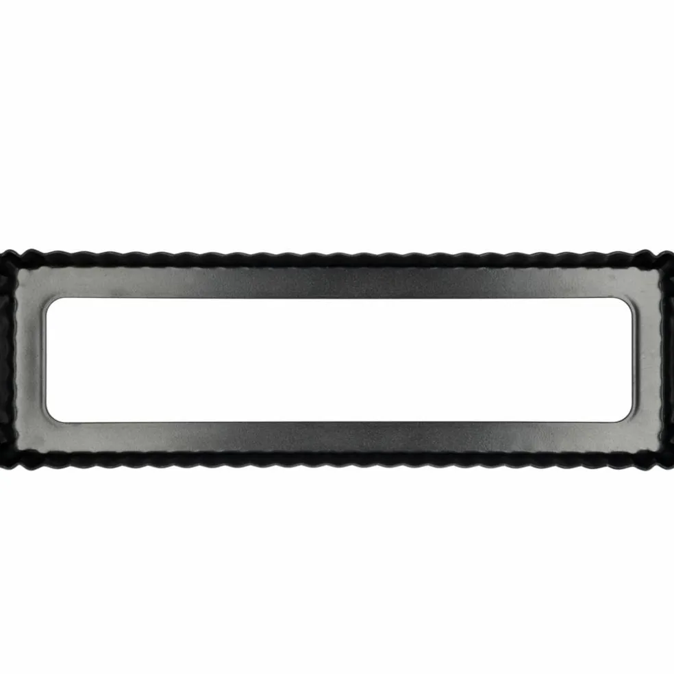 Pajform rektangulär 35×11 cm, mörkgrå