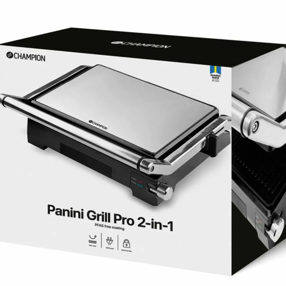 Paninigrill Pro 2-in-1 med bordsgrill