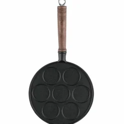 Pannkakspanna med trähandtag