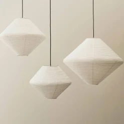 Paper Diamond lampskärm 50 cm, classic white