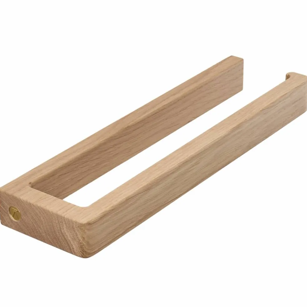 Pappershållare, mörkbetsad ask