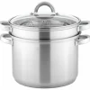 Pastagrytset med ånginsats + durkslag 7,5 liter